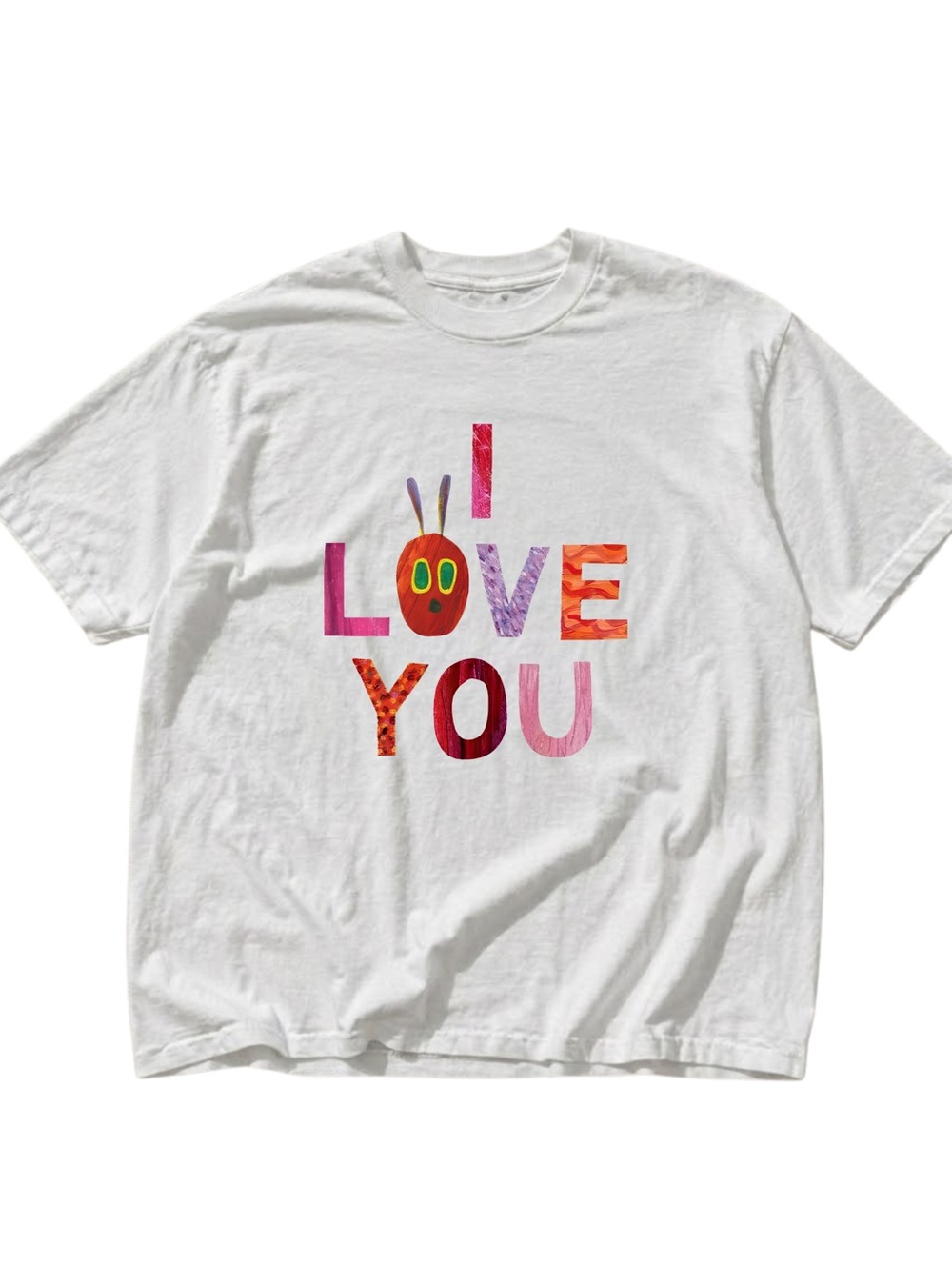 Gildan White "I Love You" Graphic Tee